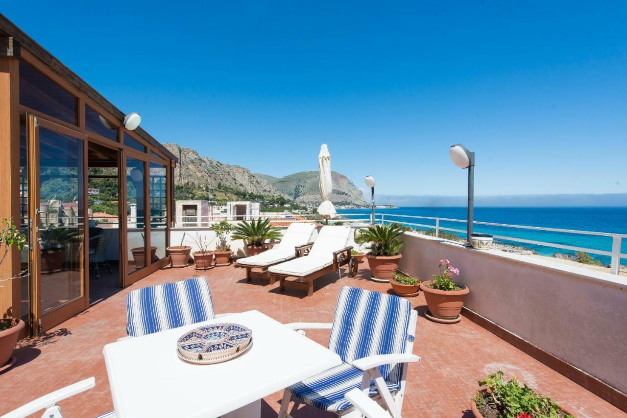 Casa Con Terrazza Sul Mare All'Addaura Palermo Eksteriør billede